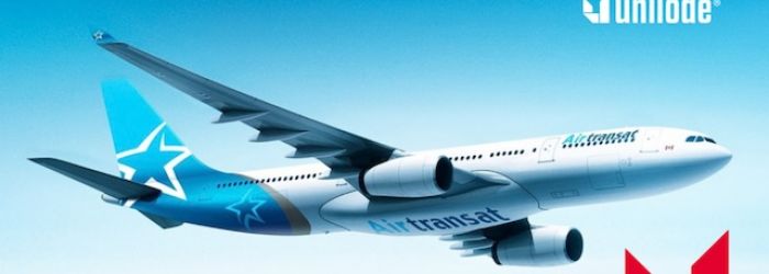 Unilode renews its partnership with Air Transat 