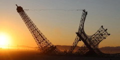 CEVA transports Eiffela Broken Dream to Burning Man
